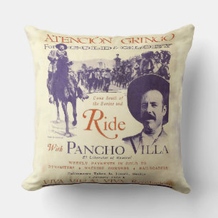 Cojín Decorativo Pancho Villa 🔥 Héroe General Mexicano