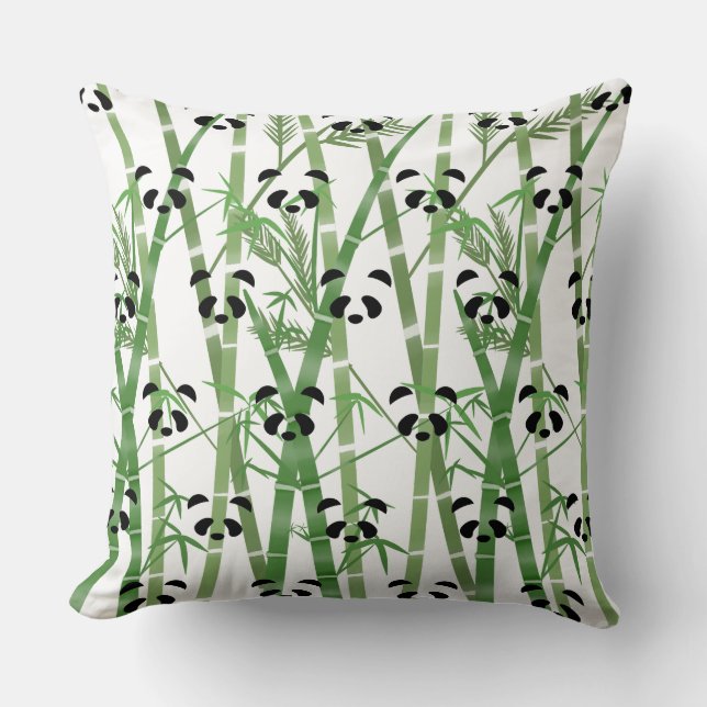 Cojín Decorativo Panda Bamboo (Anverso)