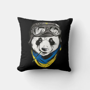 Cojín Decorativo Panda Bandera ucraniana recuerdo ucraniano ucrania