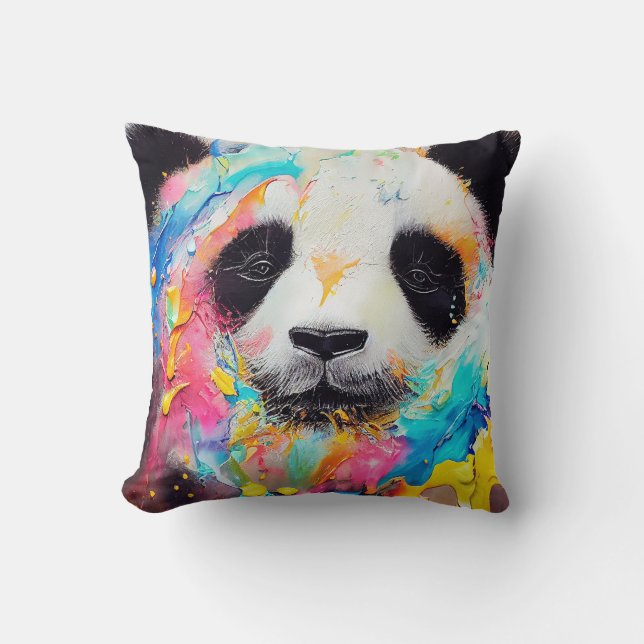 Cojín Decorativo Panda Bear Animal Discovery Adventure Nature (Anverso)