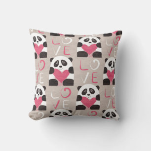 Cojín Decorativo Panda Bear Love Pillow