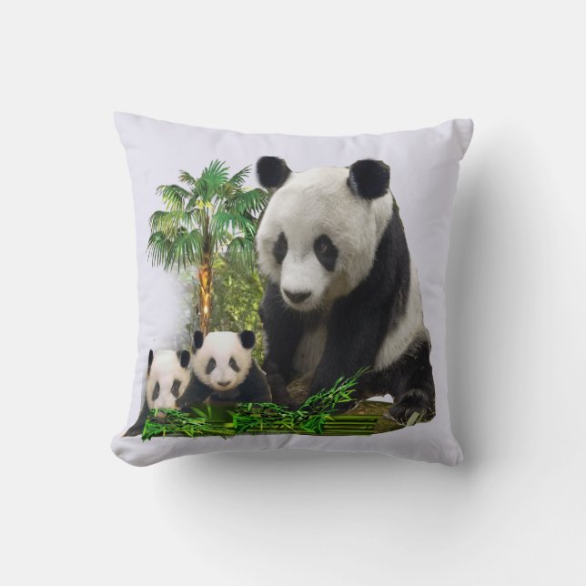 Cojín Decorativo Panda Bears (Anverso)