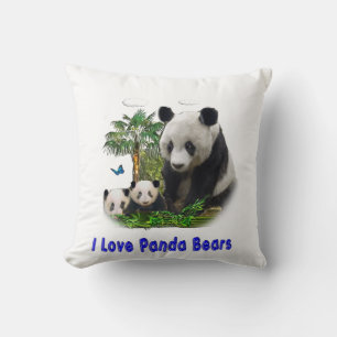 Cojín Decorativo Panda Bears