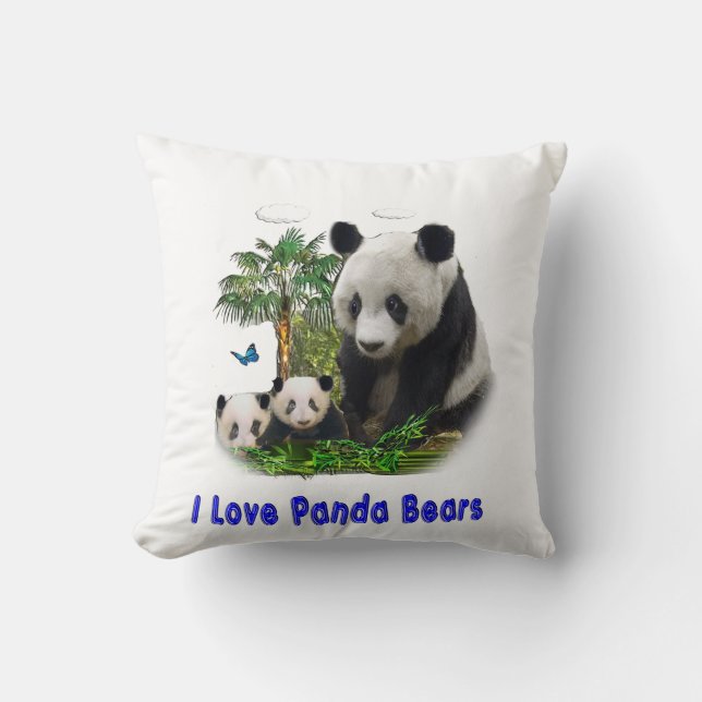 Cojín Decorativo Panda Bears (Anverso)