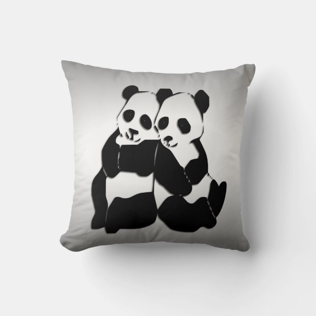 Cojín Decorativo Panda Bears (Anverso)