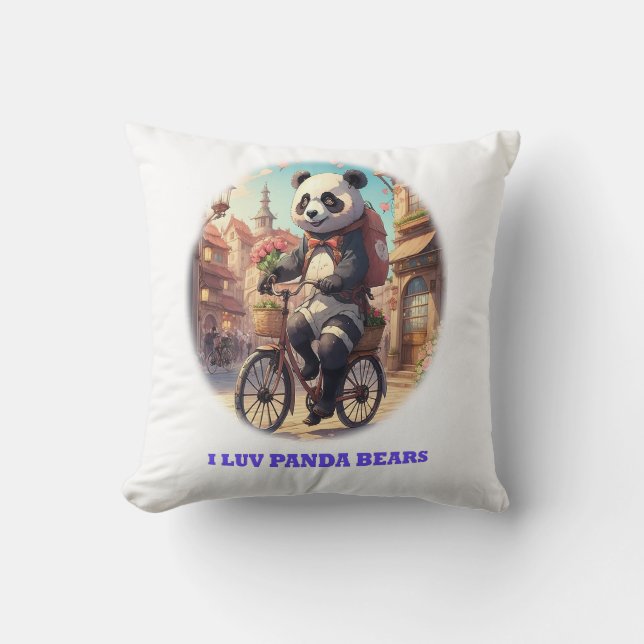 Cojín Decorativo Panda Bears (Anverso)