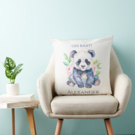 Cojín Decorativo Panda bebé personalizado 
