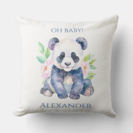 Cojín Decorativo Panda bebé personalizado 