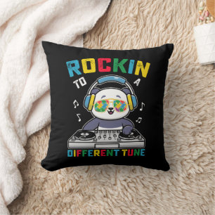 Cojín Decorativo Panda de Rocking a un ritmo diferente Conciencia d