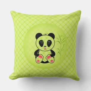 Cojín Decorativo Panda, dibujos animados, niños
