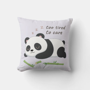Cojín Decorativo Panda en modo de sueño – Arte de oso perezoso lind