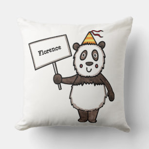 Cojín Decorativo Panda Fiesta Kid.
