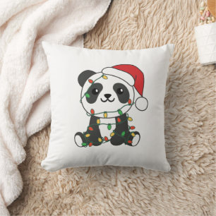 Cojín Decorativo Panda Navidades Animales de Invierno Pandas