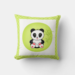 Cojín Decorativo Panda, personalizado, niños
