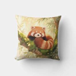 Cojín Decorativo Panda Rojo