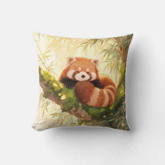 Cojín Decorativo Panda Rojo