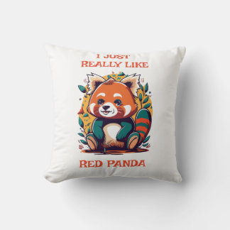 Cojín Decorativo Panda Rojo, Realmente Me Gusta El Panda Rojo