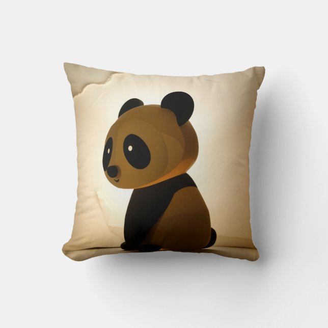 Cojín Decorativo Panda Triste (Anverso)