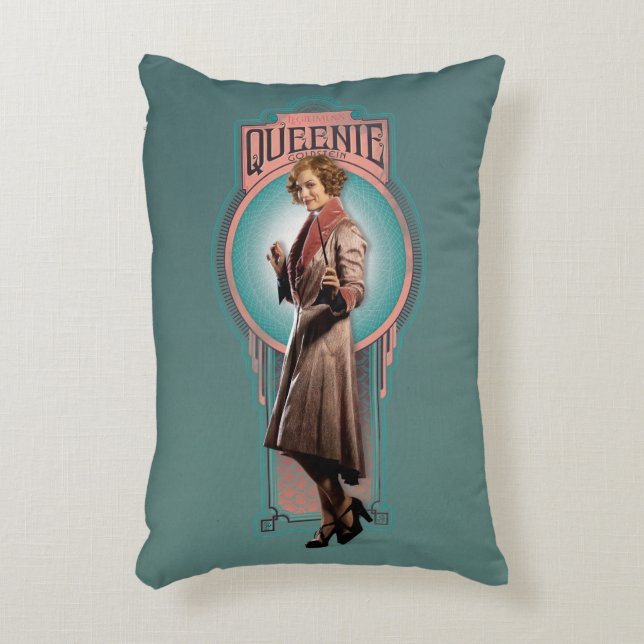 Cojín Decorativo Panel Art Deco de QUEENIE GOLDSTEIN™ (Frente (Vertical))