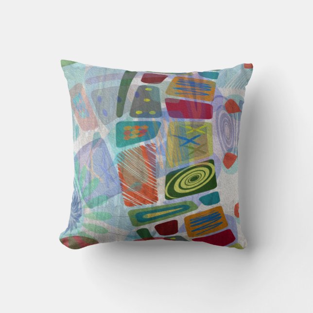 Cojín Decorativo Paneles de mitad de período III (Anverso)