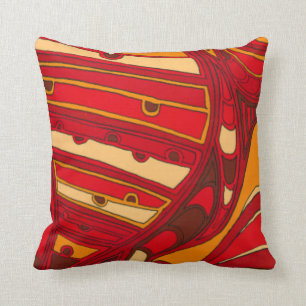 Cojín Decorativo Paneles Naranjas abstractos