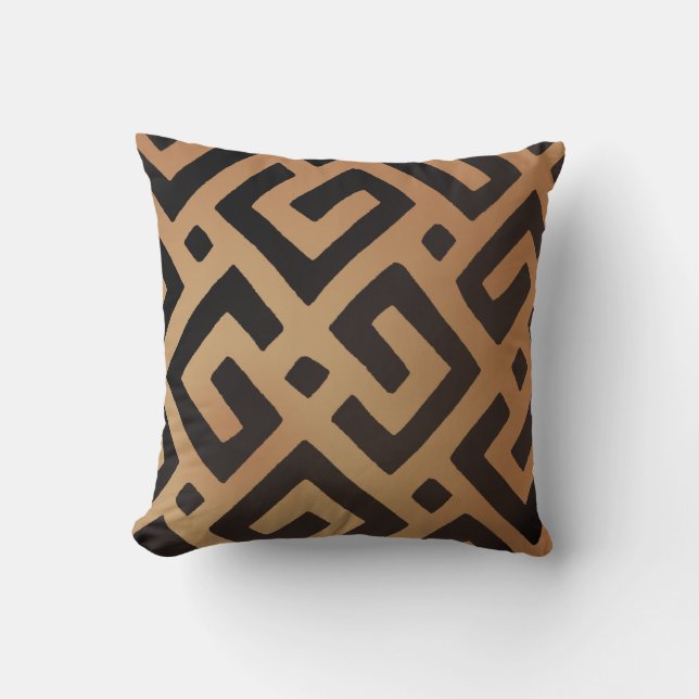 Cojín Decorativo Paño 1 de Kuba del africano (Anverso)