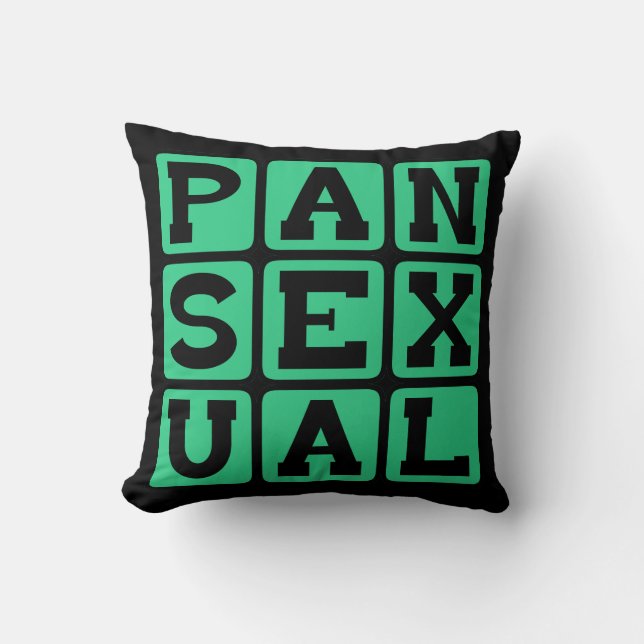 Cojín Decorativo Pansexual, omnisexual (Anverso)