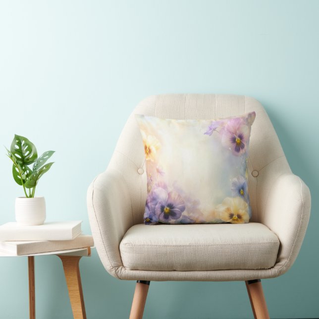 Cojín Decorativo Pansy Abstracto Soñador (Silla)