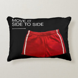 Cojín Decorativo Pantalones Cortos Deportivos Rojos Muévelo de Lado