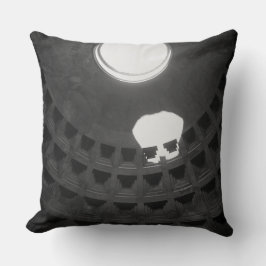Cojín Decorativo Panteón Cráneo Ligero Roma Italia Negro y Blanco