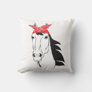 Cojín Decorativo Pañuelo de caballo lindo country western vaquera g