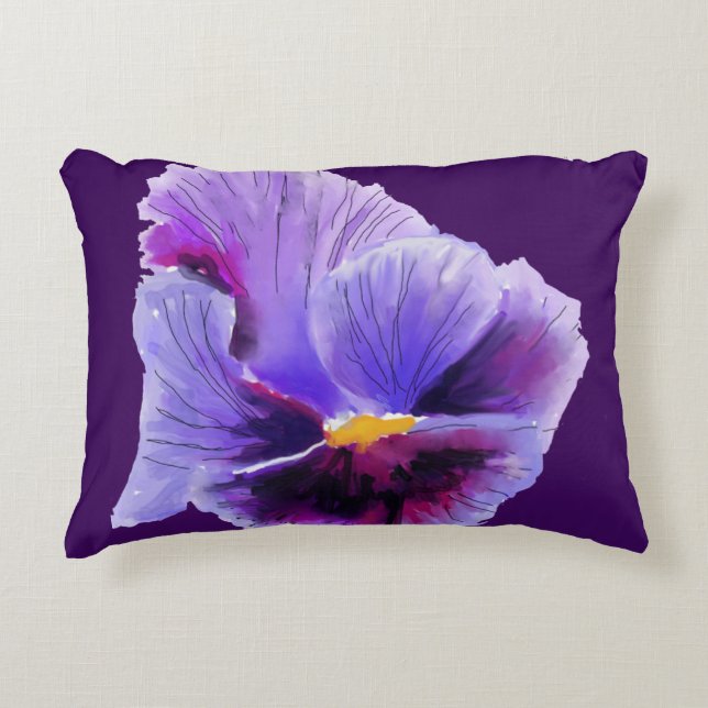 Cojín Decorativo Pañuelo púrpura (Anverso)