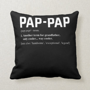 Cojín Decorativo Pap Pap Definition Fathers Day