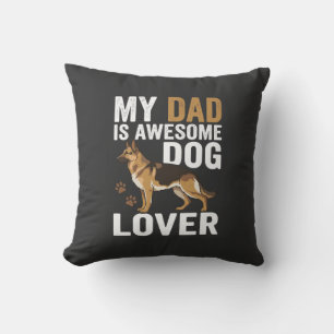 Cojín Decorativo Papá Amante de los Perros es Increíble