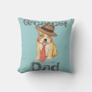 Cojín Decorativo Papá Bulldog francés
