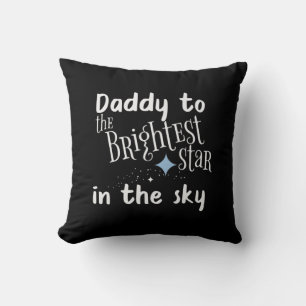 Cojín Decorativo Papá del Día del Padre a la estrella más brillante