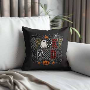 Cojín Decorativo Papá Espeluznante Halloween   Camuflaje Cuadros Pa