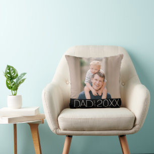 Cojín Decorativo Papá Estableció Foto De Escritura Moderna 