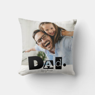 Cojín Decorativo Papá Estableció Foto Familiar Personalizada Modern
