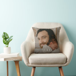 Cojín Decorativo Papá Estableció la Foto Moderna