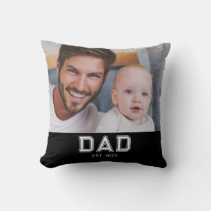 Cojín Decorativo Papá Estableció Moderno Foto Negrita