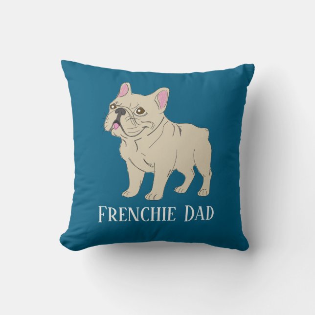 Cojín Decorativo Papá Frenchie (Anverso)