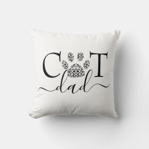 Cojín Decorativo Papá gato huella de pata