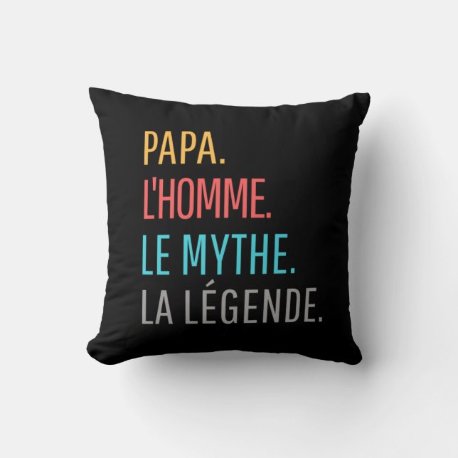 Cojín Decorativo Papa l'homme le mythe la légende (Anverso)