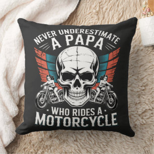 Cojín Decorativo Papa Motero Que Monta En Motocicleta