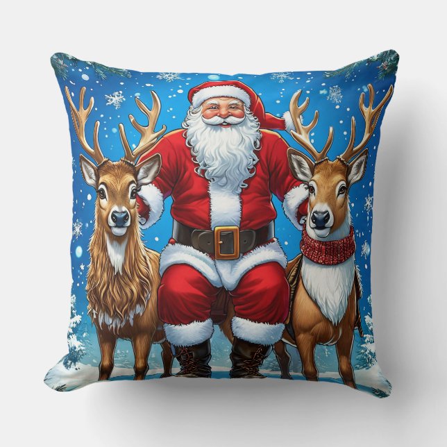 Cojín Decorativo Papá Noel (Anverso)