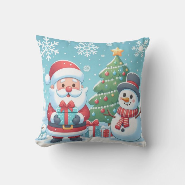 Cojín Decorativo Papá Noel (Anverso)