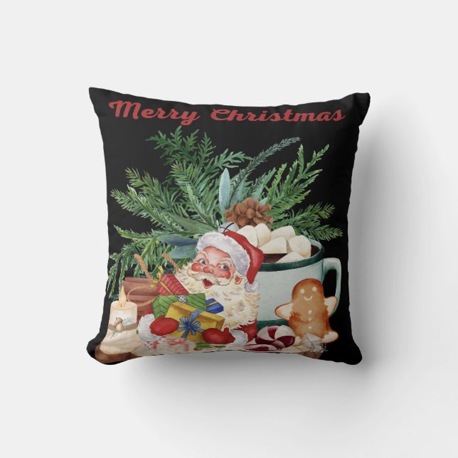 Cojín Decorativo Papá Noel decorativo (Anverso)