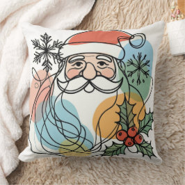 Cojín Decorativo Papá Noel divertido