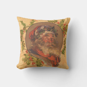 Cojín Decorativo Papá Noel Leyendecker Antiguo Victoriano